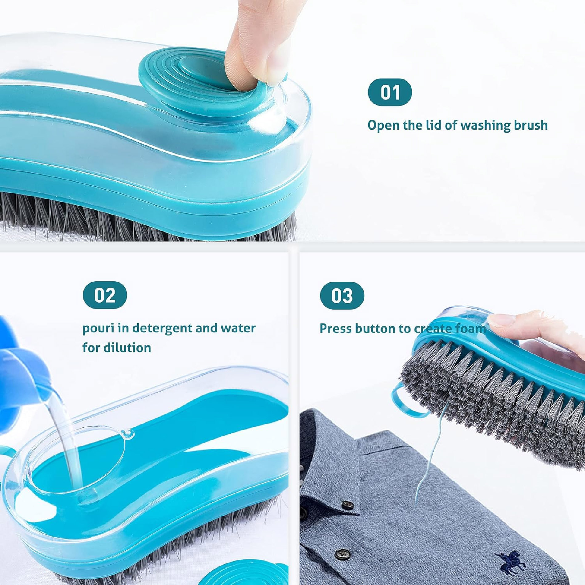 Set Limpieza Blanqueador Cepillo Zapatos